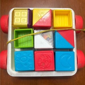 Classic Pull-Along Shape Sorter Blocks Toy - Multicolor
